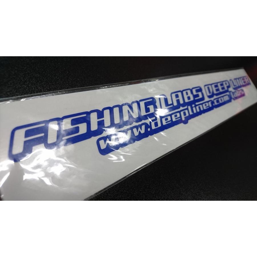 ディープライナー　ステッカー　300mm　トラフィックブルー　白抜き（高耐候シート） |  | 01