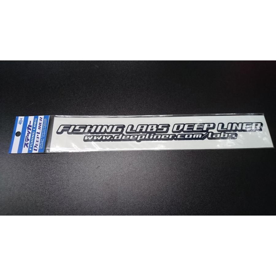 ディープライナー ステッカー 300mm ブルーブラック 白抜き（高耐候