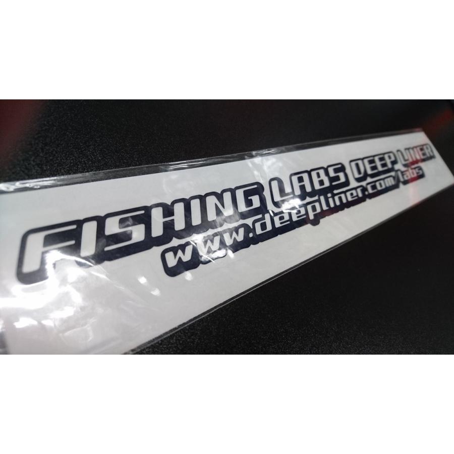 ディープライナー ステッカー 300mm ブルーブラック 白抜き（高耐候