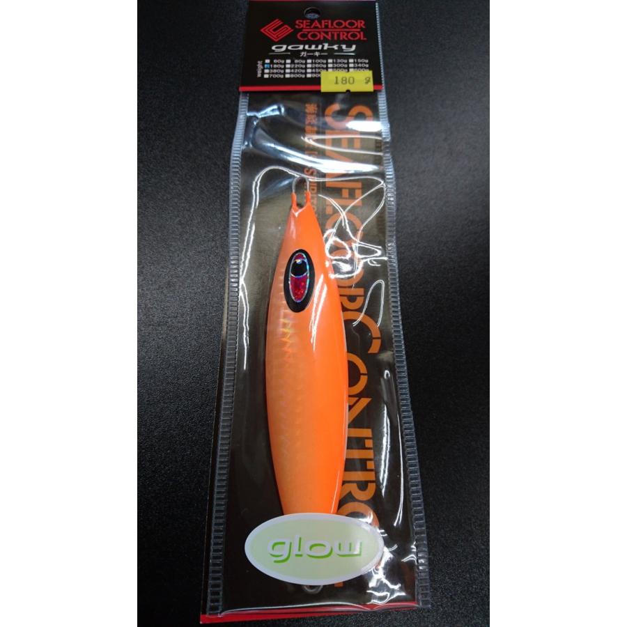 シーフロアコントロール　ガーキー　180ｇ　ウェイブ　＃23　チャートオレンジゼブラグロー | 