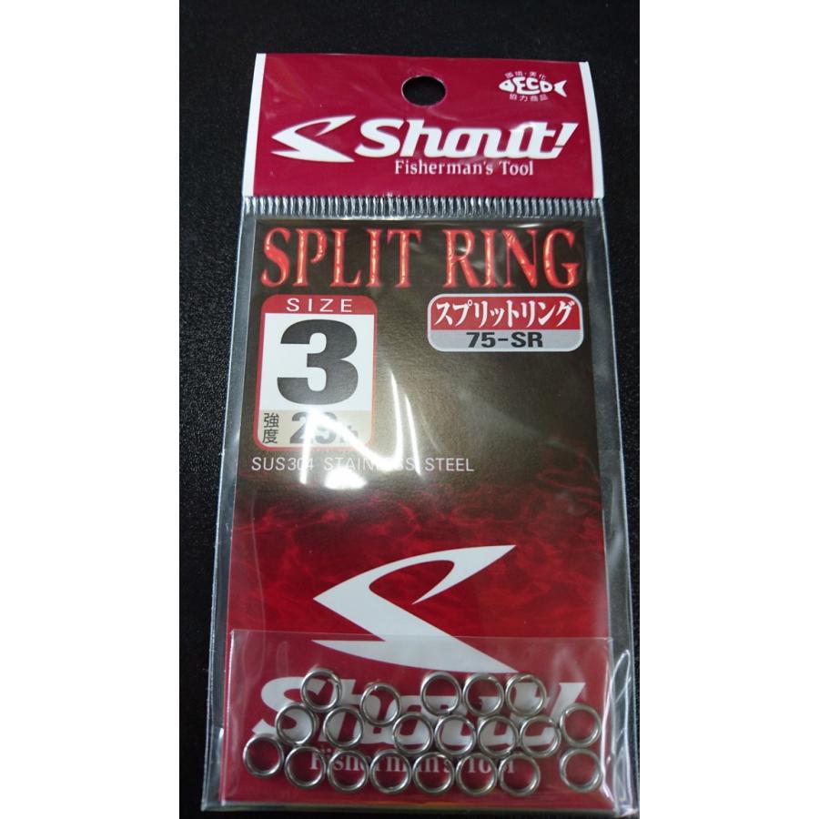 シャウト Shaut スプリットリング ３ 強度29lb 入数 75 Sr 6530 東北丸 通販 Yahoo ショッピング