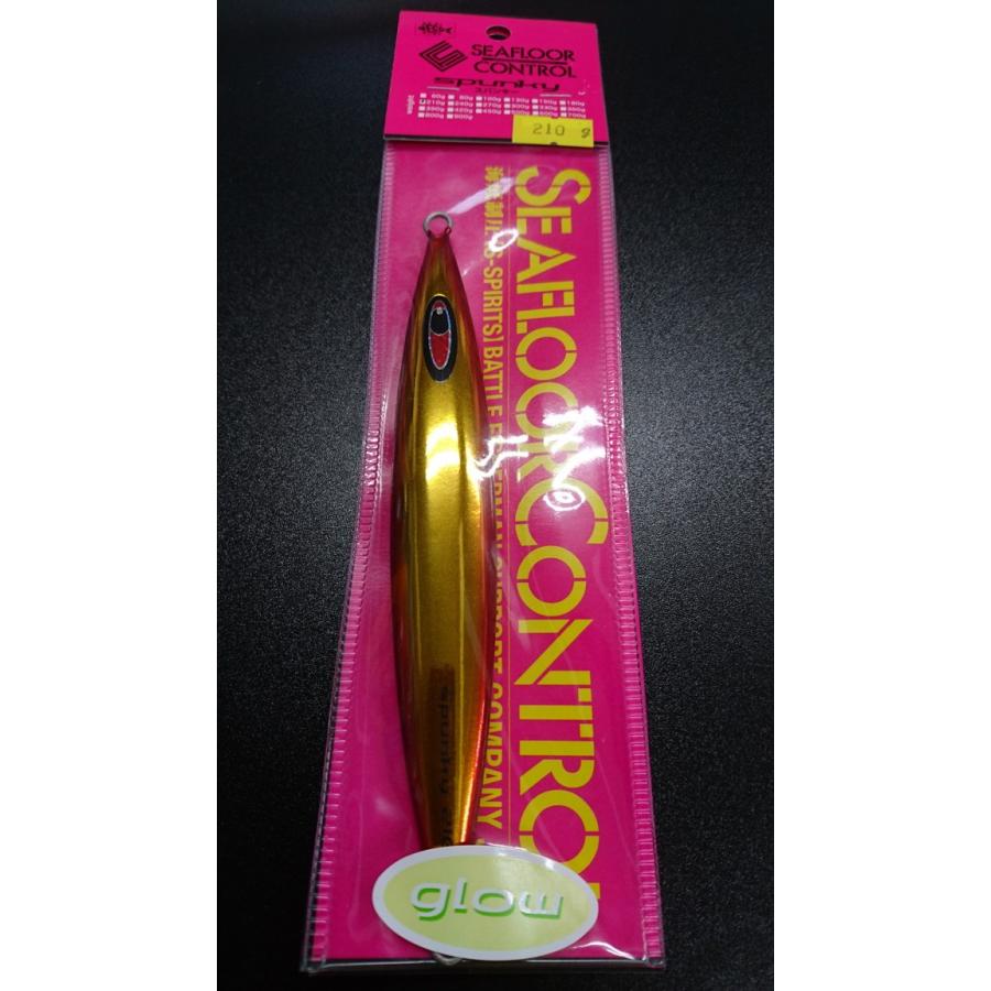 シーフロアコントロール　スパンキー/spunky 210ｇ　アルミ　ゴールドエッジレッド裏ドットグロー【オリカラ】 | 