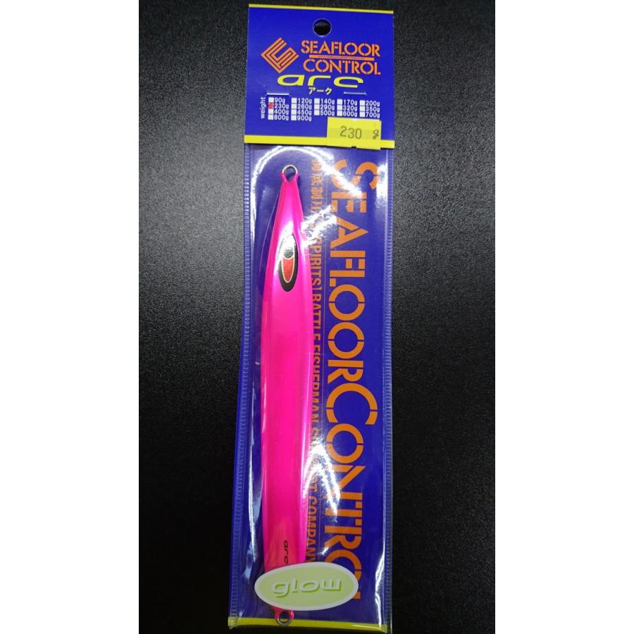 シーフロアコントロール　アーク/arc　230ｇ アルミ　クリアチャートピンクドットグロー【オリカラ】 | 