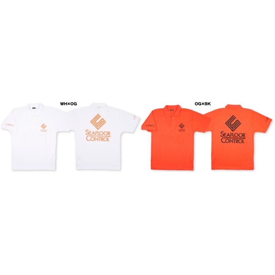 シーフロアコントロール 新ロゴ オリジナルポロシャツ 【OG×BK】【M