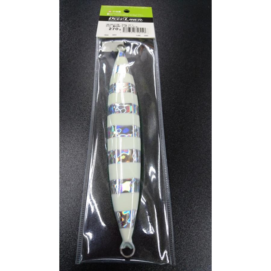 ディープライナー/DEEP LINER　スロースキップ　FB/フラットボトム　270ｇ　マグマ　S721　東村Wゼブラグリーン/グロー【東村カラー】 |  | 01