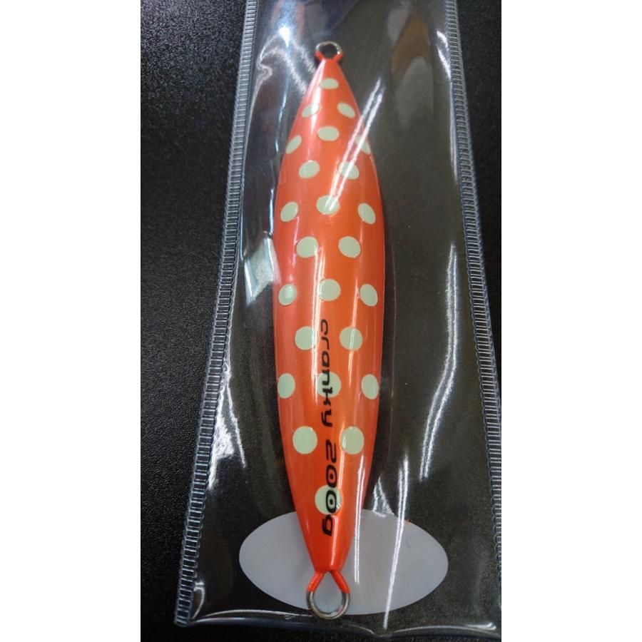 シーフロアコントロール　クランキー/cranky 200ｇ アルミ　クリアチャートオレンジドットグロー【オリカラ】 |  | 01