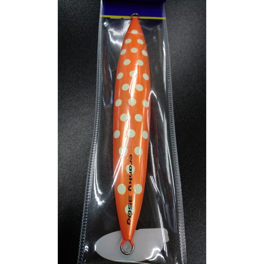 シーフロアコントロール　クランキー　350ｇ　アルミ　クリアチャートオレンジドットグロー【オリカラ・スーパーグロー】 |  | 01