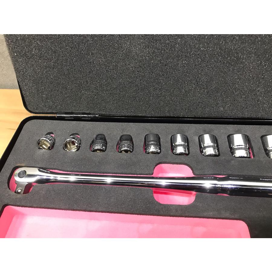 B-e034【中古品】ネプロス 9.5sq.  NTB317AZ  17点セット ソケットレンチセット ケース付 3/8 ツールセット nepros |  | 02