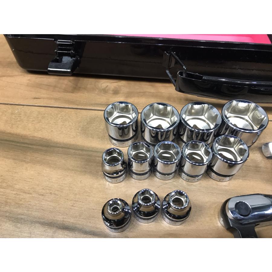 B-e034【中古品】ネプロス 9.5sq.  NTB317AZ  17点セット ソケットレンチセット ケース付 3/8 ツールセット nepros |  | 04