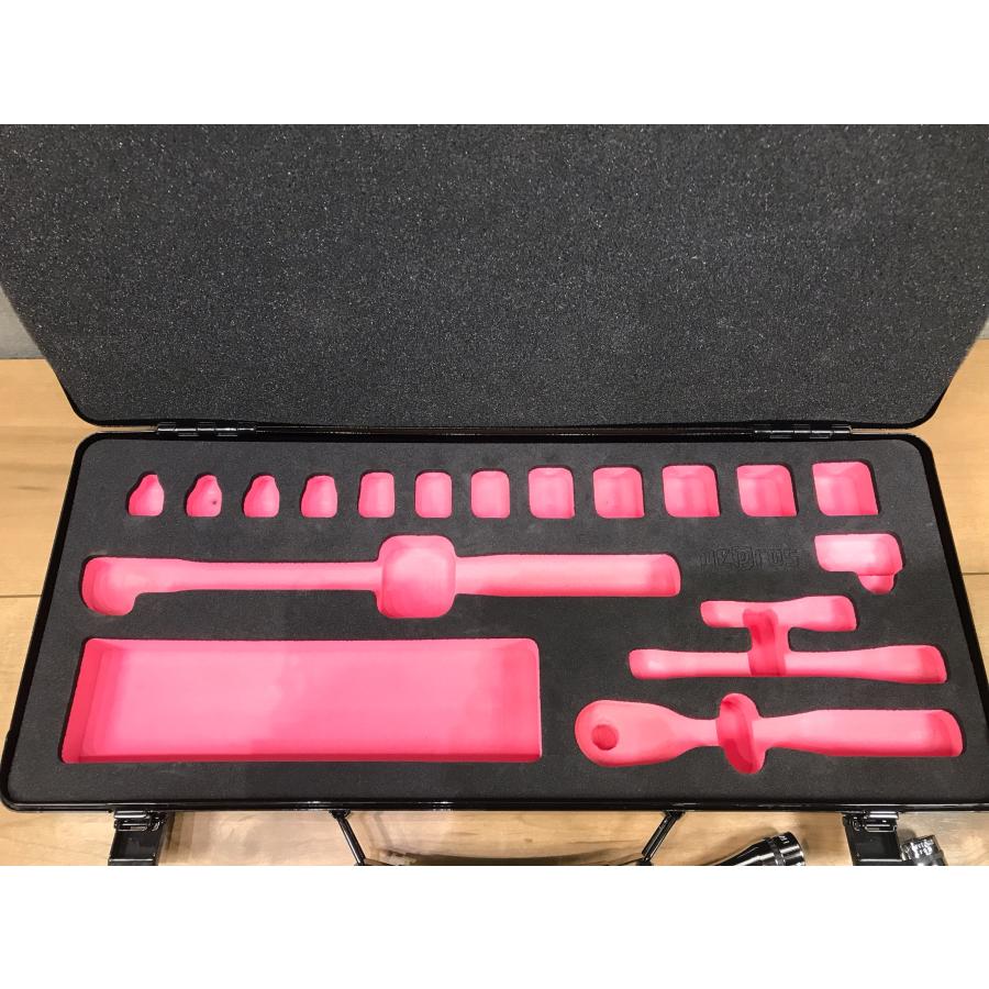 B-e034【中古品】ネプロス 9.5sq.  NTB317AZ  17点セット ソケットレンチセット ケース付 3/8 ツールセット nepros |  | 07