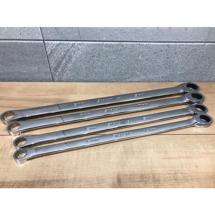 A-e237【中古品】スナップオン ストレートラチェットコンビネーションレンチ XDHRM14/XDLRM15/XDHRM17/XDLRM19【4本セット】snap-on | 