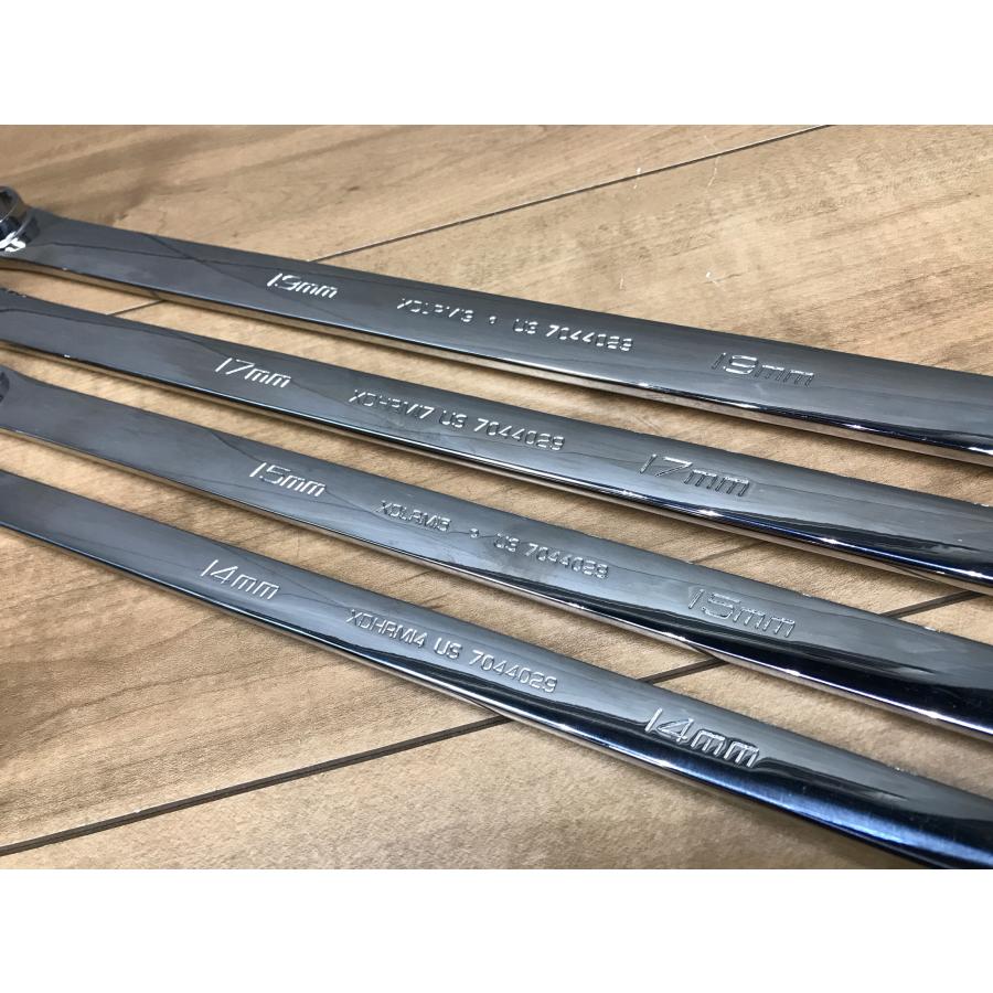 A-e237【中古品】スナップオン ストレートラチェットコンビネーションレンチ XDHRM14/XDLRM15/XDHRM17/XDLRM19【4本セット】snap-on |  | 05