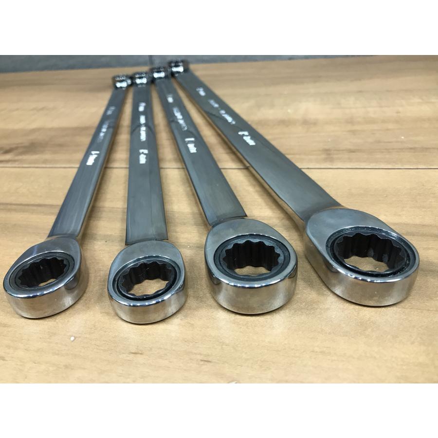 A-e237【中古品】スナップオン ストレートラチェットコンビネーションレンチ XDHRM14/XDLRM15/XDHRM17/XDLRM19【4本セット】snap-on |  | 08