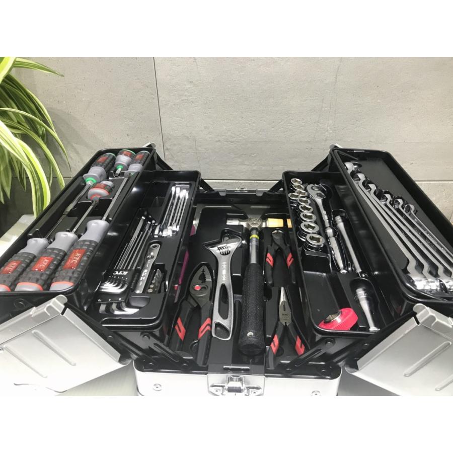 C-f014【未使用品】KTC 12.7sq. ツールセット 両開きメタルケース 