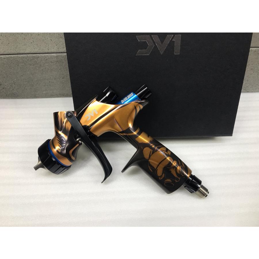 A-h194【未使用品】デビルビス スプレーガン DV1 Limited Ed. OLD SCHOOL ベース用 DV1-U-000-13WRB-B+ DEVILBISS 25台限定品の画像