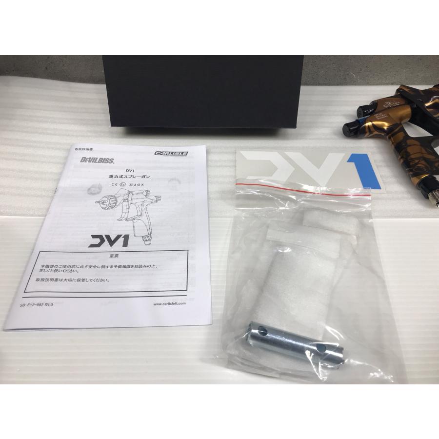 A-h194【未使用品】デビルビス スプレーガン DV1 Limited Ed. OLD SCHOOL ベース用 DV1-U-000-13WRB-B+ DEVILBISS 25台限定品の画像
