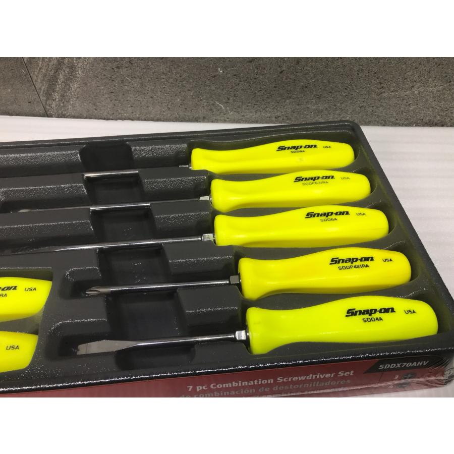 A-i166【未使用品】スナップオン ドライバーセット 7本組 SDDX70AHV
