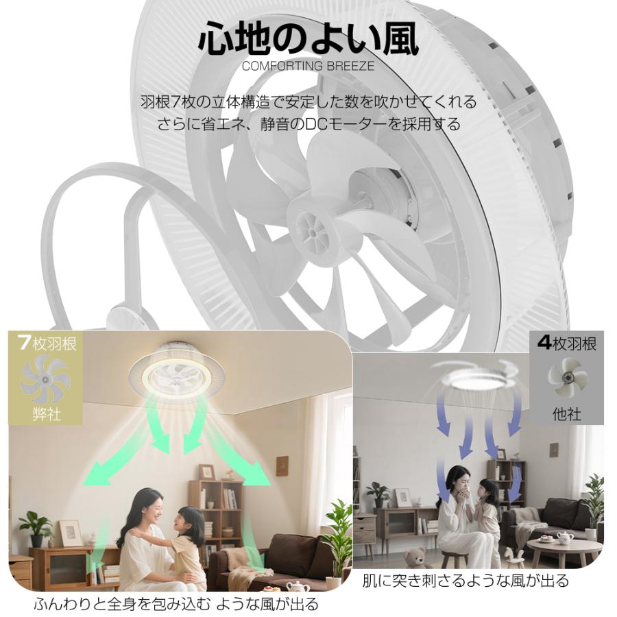 シーリングファンライト ~12畳 首振 軽量 シーリングライト LED 明るい