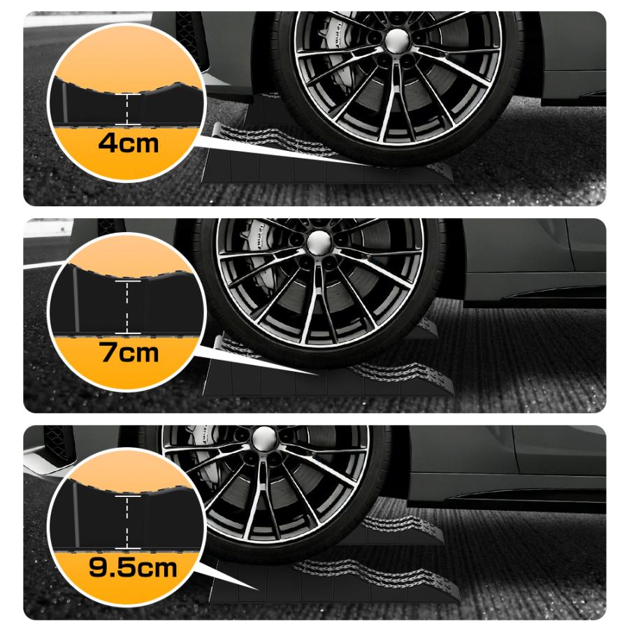 カースロープ 車 カーランプ 2個セット 幅広21cm 耐荷重3T オイル交換