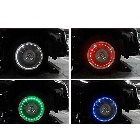 Led ホイール ライト 車輪 タイヤ イルミネーション 15パターン センターキャップ 防水ソーラー発電 センサー付き 2個1セット Thn Thnlight 通販 Yahoo ショッピング