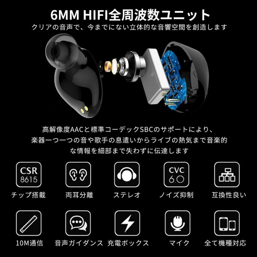 両耳イヤホン Bluetooth 5.0 Amazon.co.jp: 【最新Bluetooth5.0技術】 ワイヤレスイヤホン