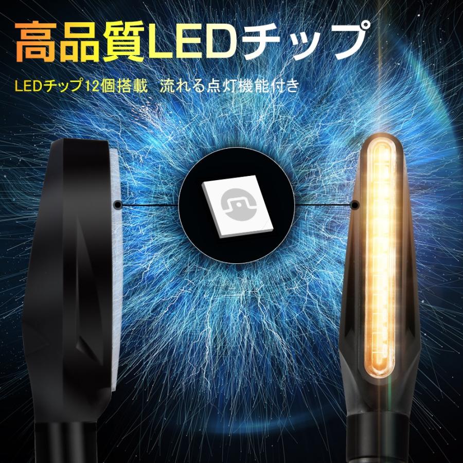 バイクLEDウインカー 流れるウィンカー 汎用 LEDシーケンシャル