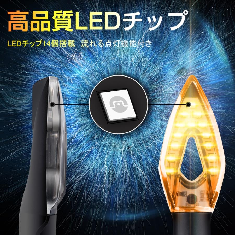 バイクLEDウインカー 流れるウィンカー 汎用 LEDシーケンシャル
