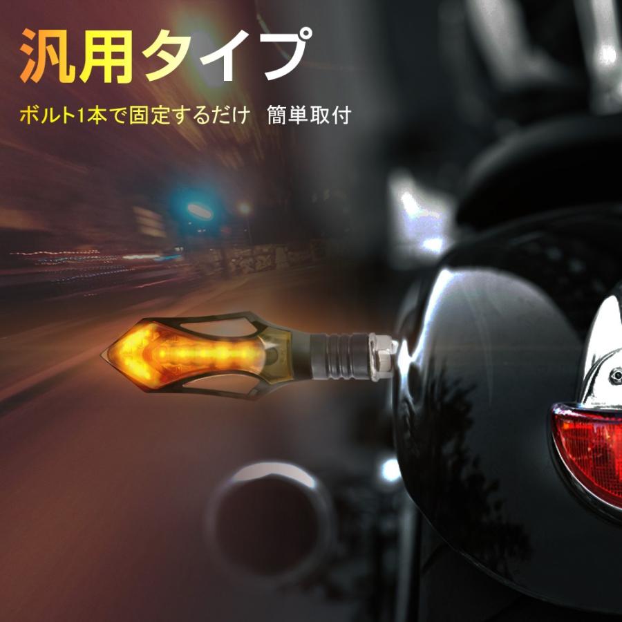 バイクLEDウインカー 流れるウィンカー 汎用 LEDシーケンシャル