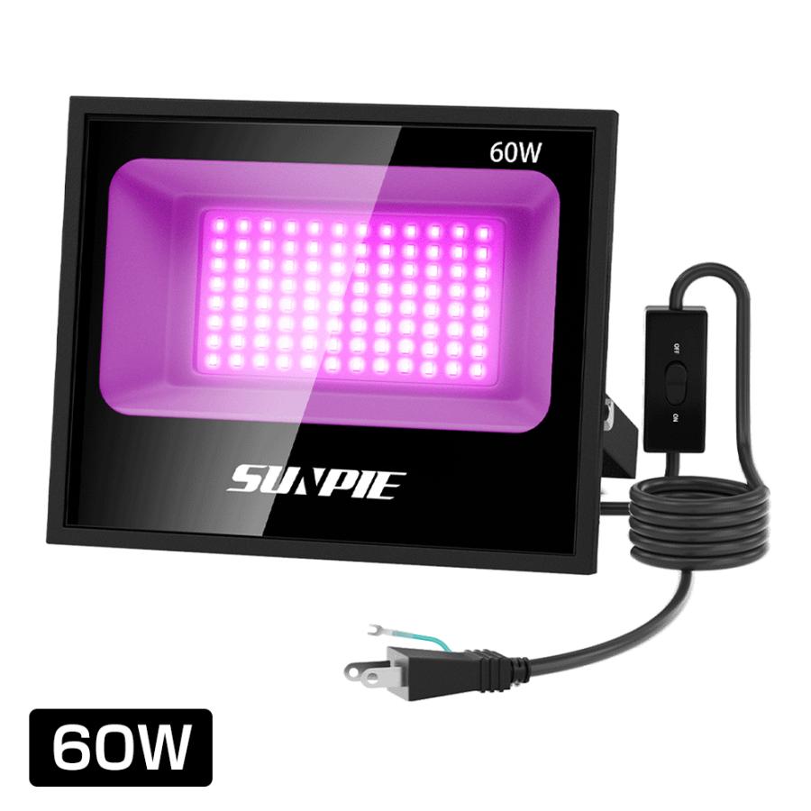 モ*0様 ★ラスト１個★新品★ブラックライト★UV★400W ライトトラップ★E ブラックライト 60W 紫外線ライト 日本語取扱書付 投光器 LED uvライト