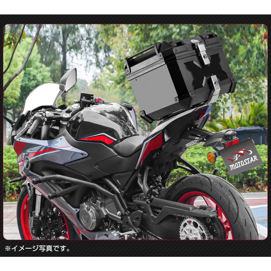 バイク リアボックス 45L 58L おしゃれ 大容量 大型 ブラック バイク リアボックス 45L 58L おしゃれ 大容量 大型 ブラック