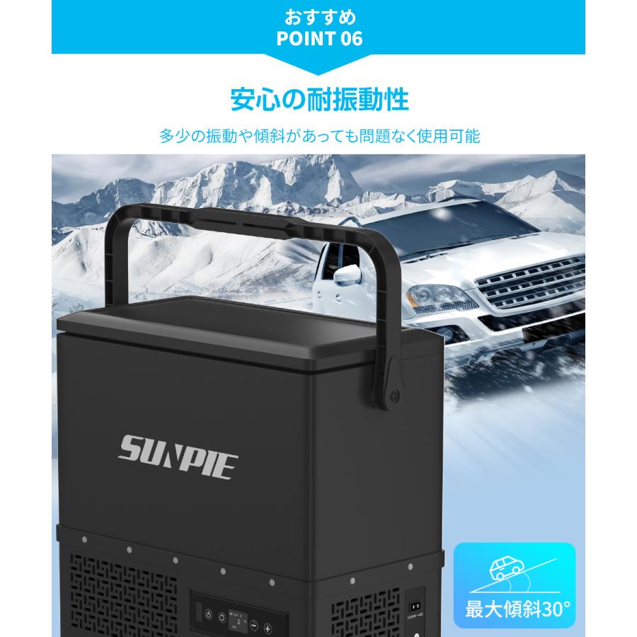 車載冷蔵庫 12L ポータブル冷蔵庫 バッテリー内蔵可能 持ち運び ミニ