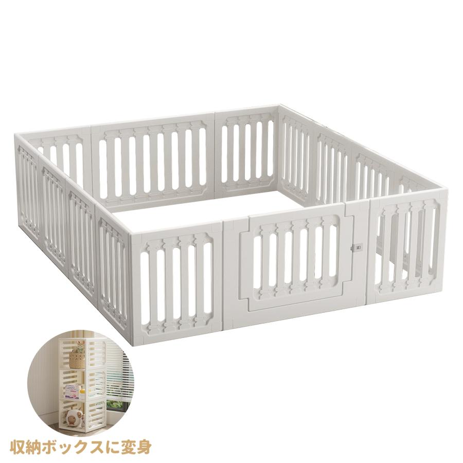 ベビーサークル 扉付き 200 ベビーフェンス 大型 滑り止め付 長方形