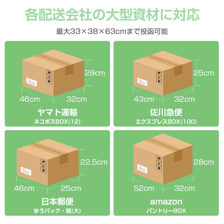 宅配ボックス 150L ステッカー付き 防水 防塵 一体型 大型 大容量 組立