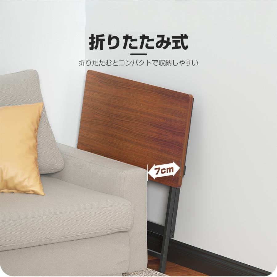 折りたたみデスク 幅80 奥行40 高さ75cm 簡単組立 折りたたみテーブル