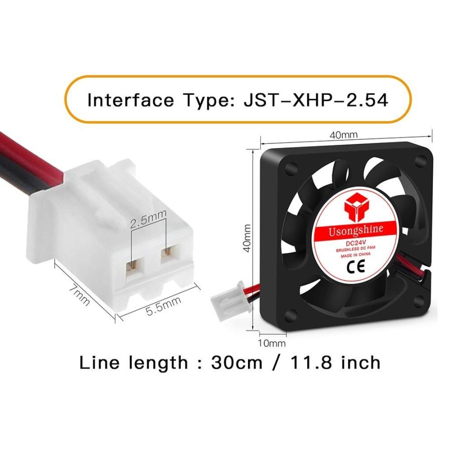 3dプリンターファン,冷却ファン4010 v/12v 24v,ミニヒートシンク用dcブラシレス,2ピン,impresora 3d,10個|thomsonz|10