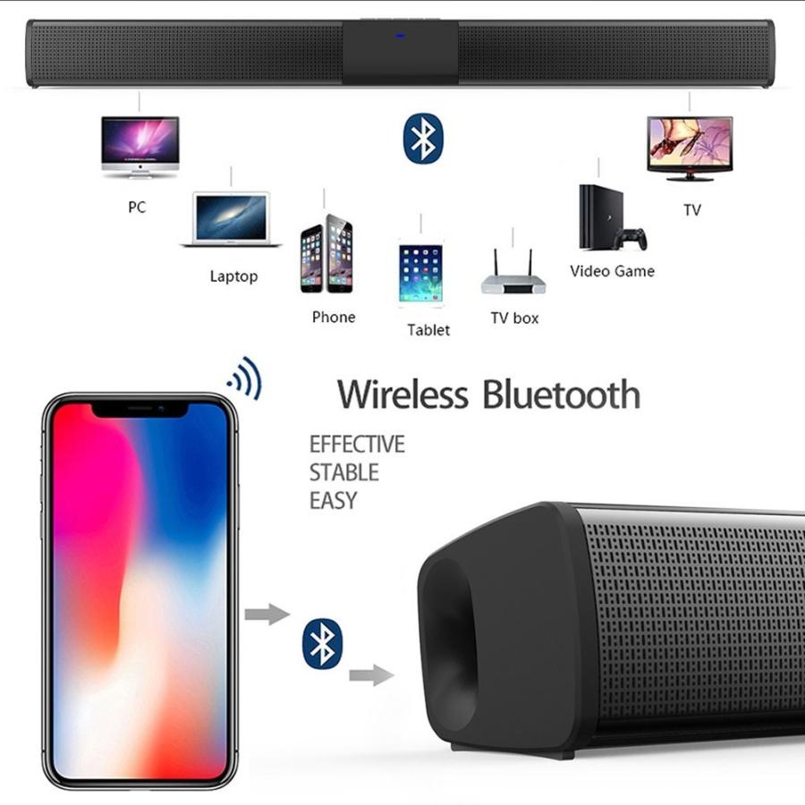 Bluetoothワイヤレスステレオスピーカー,20w,ホームシアター,オーディオ,tv,サラウンドサウンドコラム,デュアルサブウーファー,bs28d|thomsonz|13