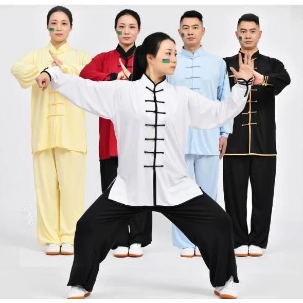 男性と女性のための高品質の太極拳のユニフォーム,中国の古典的な武術のカンフーの服,大人のための武術の翼のある服,太極拳の服|thomsonz|02