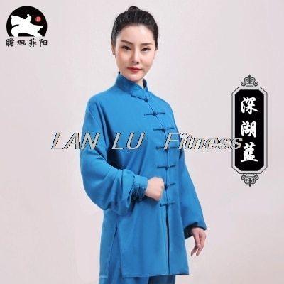 男性と女性のための長袖の武道の服 スーツ 拳 カンフー ユニフォーム パフォーマンス 春と秋 21年レディースファッション福袋特集