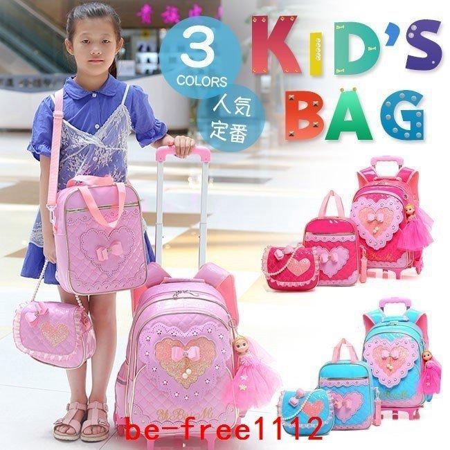 Thrcorp かごバッグ ファッション 3点セットアップショルダーバッグハンドバッグキャリーバッグエナメルフェイクレザーキッズ女の子2wayリュック防水 Bef