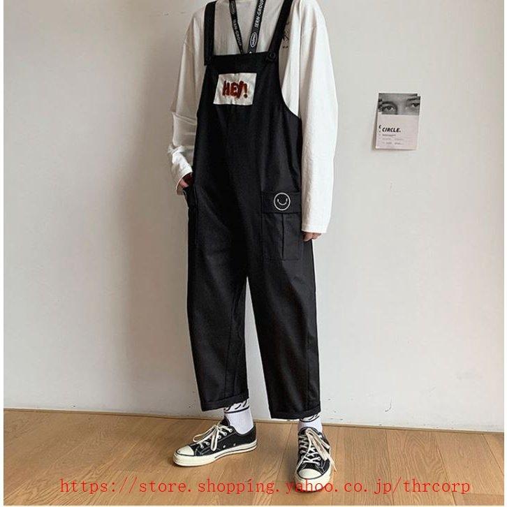 高校生 中学生 学生 10代 代 ファッション 男子 オーバーオール つなぎ パンツ メンズ スポーツカジュアル 韓国 7076 Thr Thrcorp 通販 Yahoo ショッピング