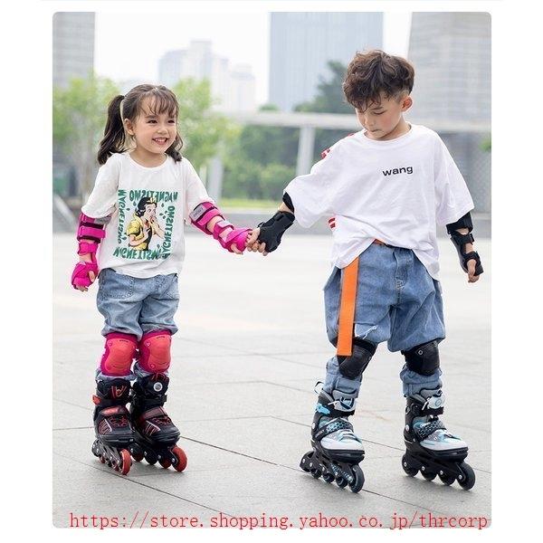 インラインスケートローラースケートローラーブレードサイズ調整可能子供用大人用