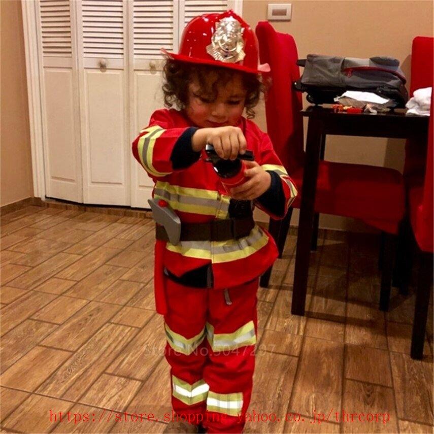 の衣装子供消防士コスプレパーティーファンシー高性能ロールプレイ服赤消防士警官制服 Thr Thrcorp 通販 Yahoo ショッピング