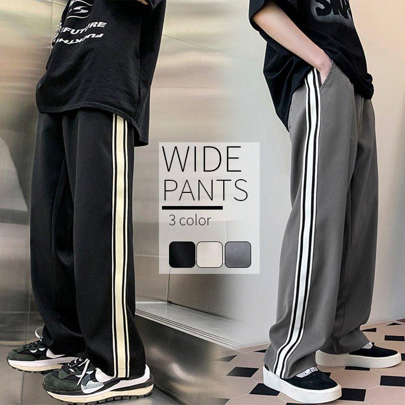 メンズファッションカッコイイ代30代春夏新作メンズトラックパンツワイドパンツライン入りストレートプレゼント ギフトメンズ男性紳士 Thr Thrcorp 通販 Yahoo ショッピング