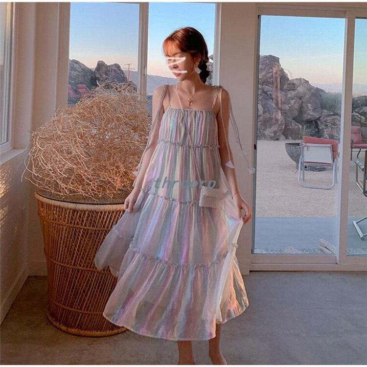 ファッション パステルオリーブ 女性美up韓国ファッション21夏気質レインボーサスペンダースカートシフォンフリルオフショルダーワンピース 3p96j1rwk6 Boulevardrestaurants Com