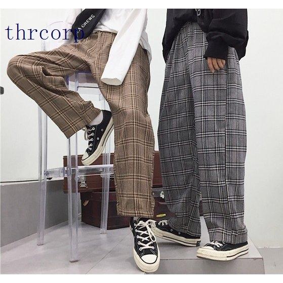 タータンチェック パンツ レディース メンズ 韓国ファッション ズボン ストリート 原宿 Thr Thrcorp 通販 Yahoo ショッピング