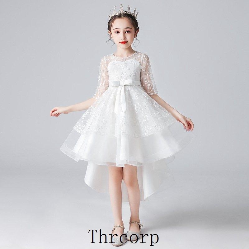 43 割引 大注目 子供ドレス結婚式ワンピース袖ありミニドレスピアノ発表会キッズドレス子供服子どもフォ 女の子ファッション キッズ Coyoterungolf Com