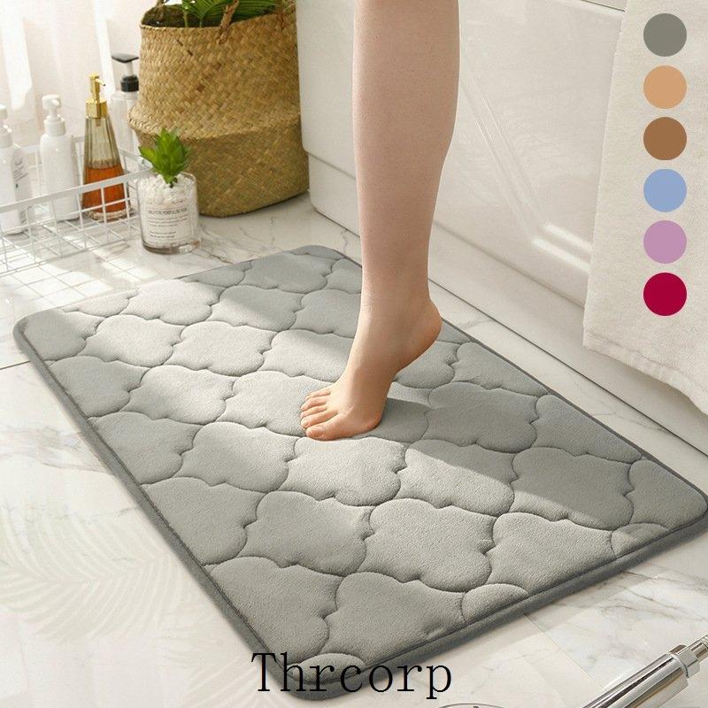 お風呂マット 浴室足ふきマット バスマット 室内 浴室 洗える 玄関 洗面所 滑り止め おしゃれ シャワー 北欧 バスマット 足拭きマット 吸水 速乾 玄関マット Thrxqd356 Thrcorp 通販 Yahoo ショッピング