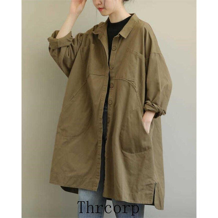 プレゼントを選ぼう 春服 トレンチコート レディース スプリングコート シャツ ゆる ロング丈 秋 春 コート 代 30代 40代 50代 Simbcity Net