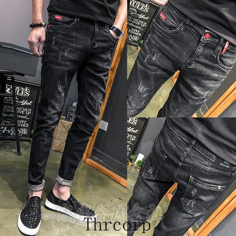 デニム ロングパンツ メンズ ボトムス ジーンズ Gパン バイカーデニム ダメージ スキニー クラッシュ ヴィンテージ スリム 韓国ファッション 大きいサイズ Thrxqe7 Thrcorp 通販 Yahoo ショッピング
