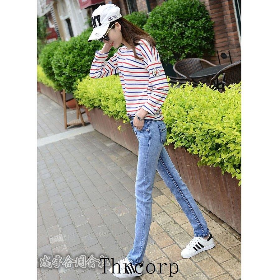新しいコレクション デニムパンツ 美脚 ローライズ レギパン デニムスキニー レディース ジーンズ ストレッチ ロングパンツ 大きいサイズ ボトムス 着痩せ 女性 脚長 春秋新作 Honeymoon Style